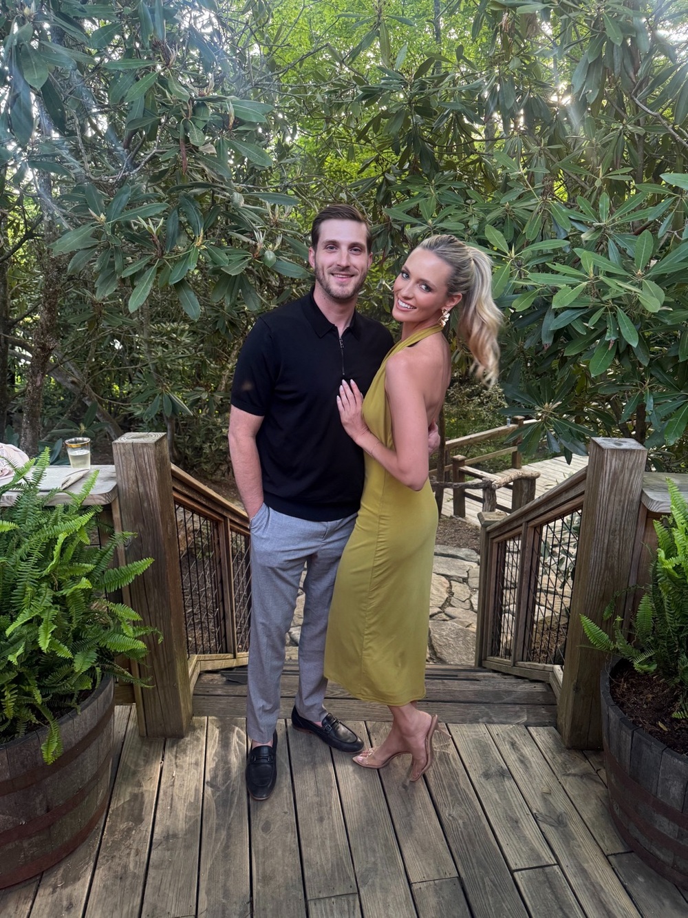 Lulu's Mustard Cowl Neck Backless Midi Dress - Picture 3 of 3